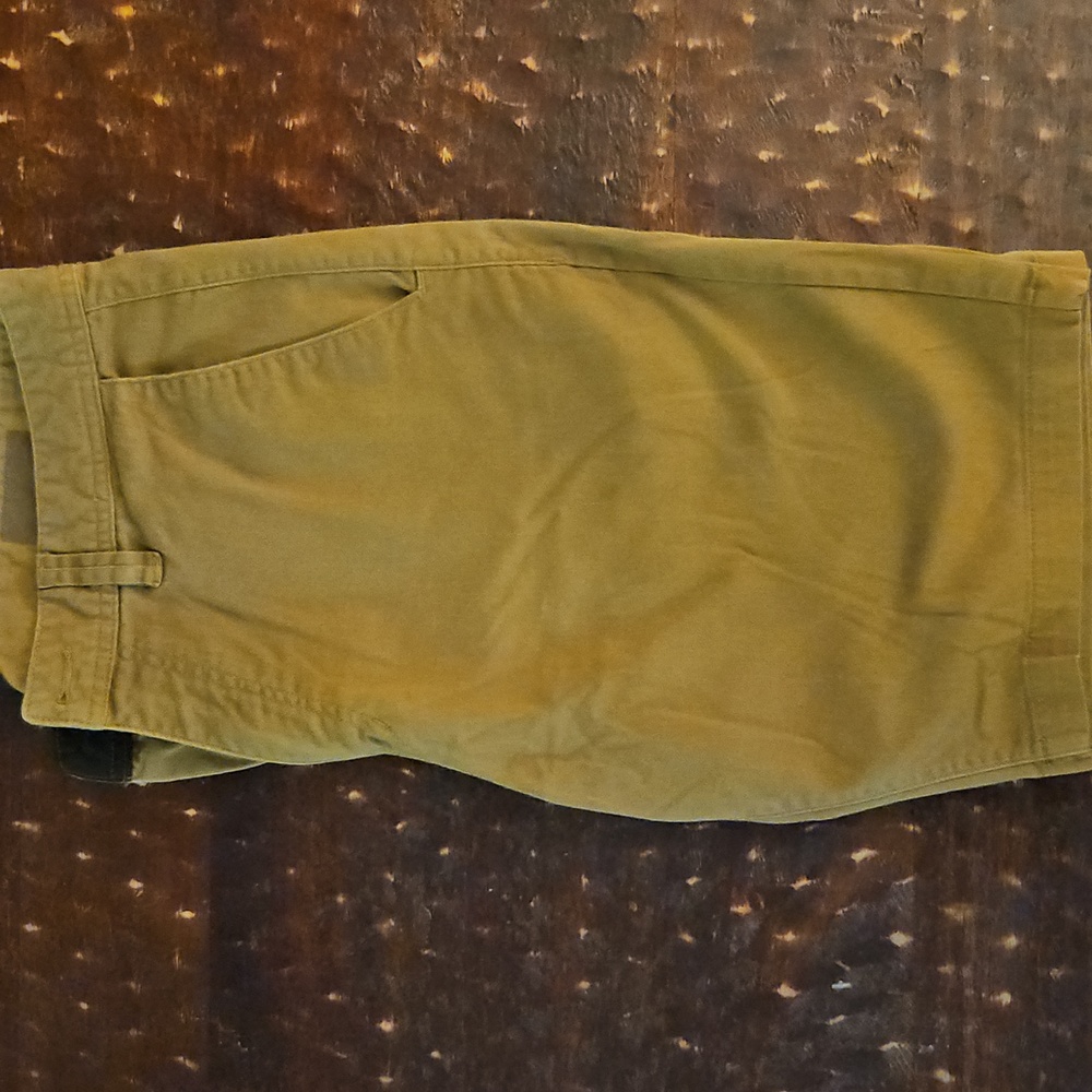Volcom Men's Dark Khaki Flat Front Shorts 33